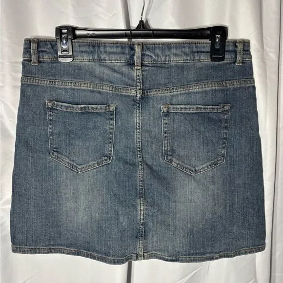 XL Wonder Nation Distressed Jean Mini Skirt EPC Size XL 14/16 Excellent preloved - Picture 3 of 4